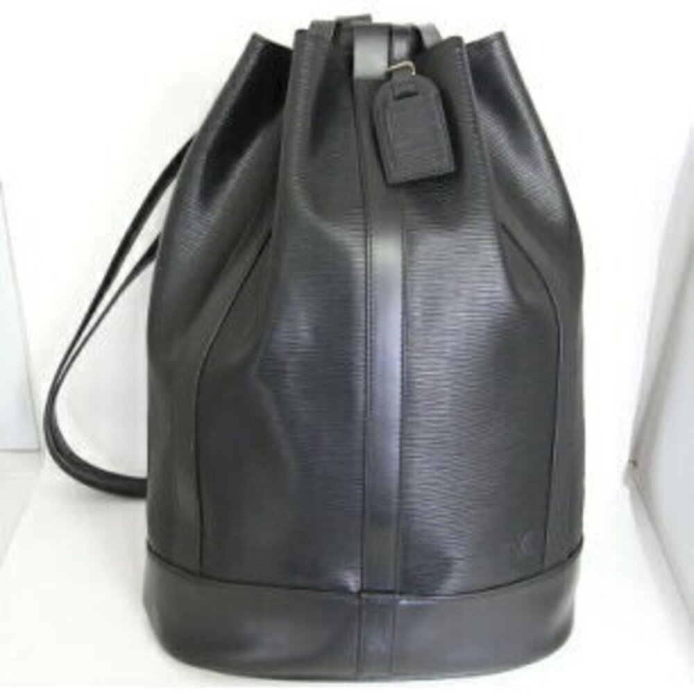 Louis Vuitton Epi Leather Shoulder BagRandonne Noir Black
